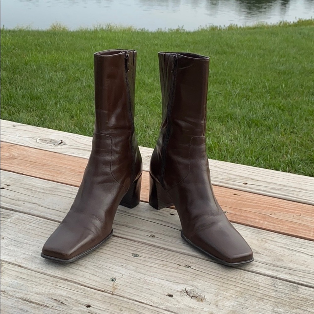 Michelle D Brown Heeled Boots